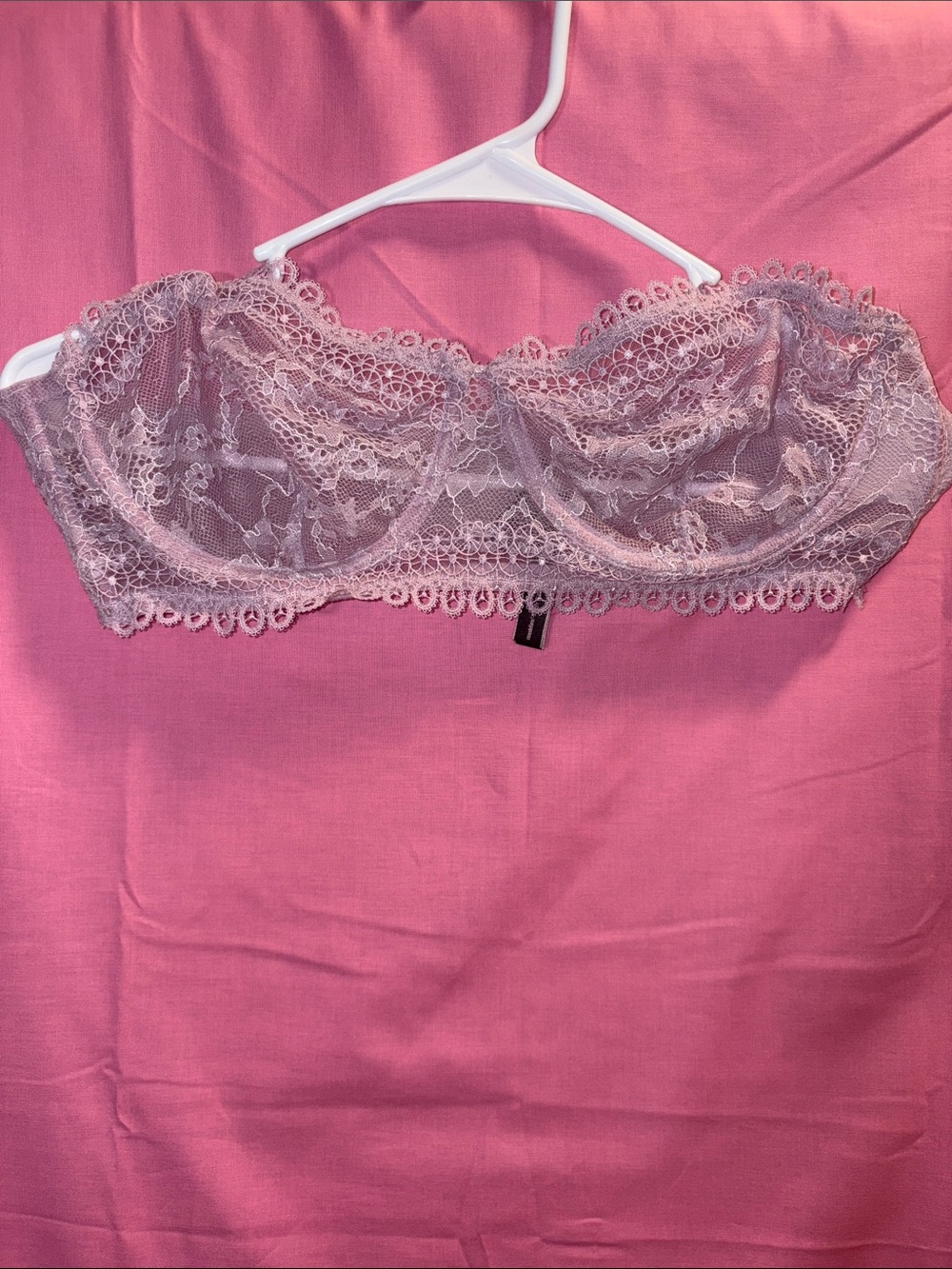 Victoria's Secret Lace Strapless Bra - Light Lilac